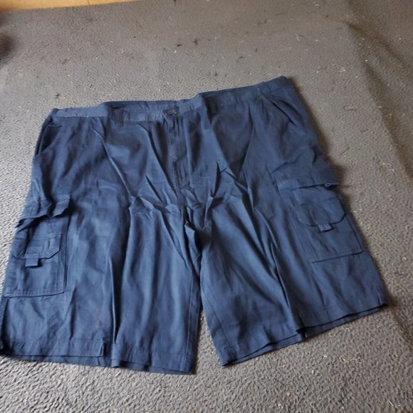 KingSize Cargo Shorts Big Tall Mens Size 52 Blue Cotton Chino Khaki